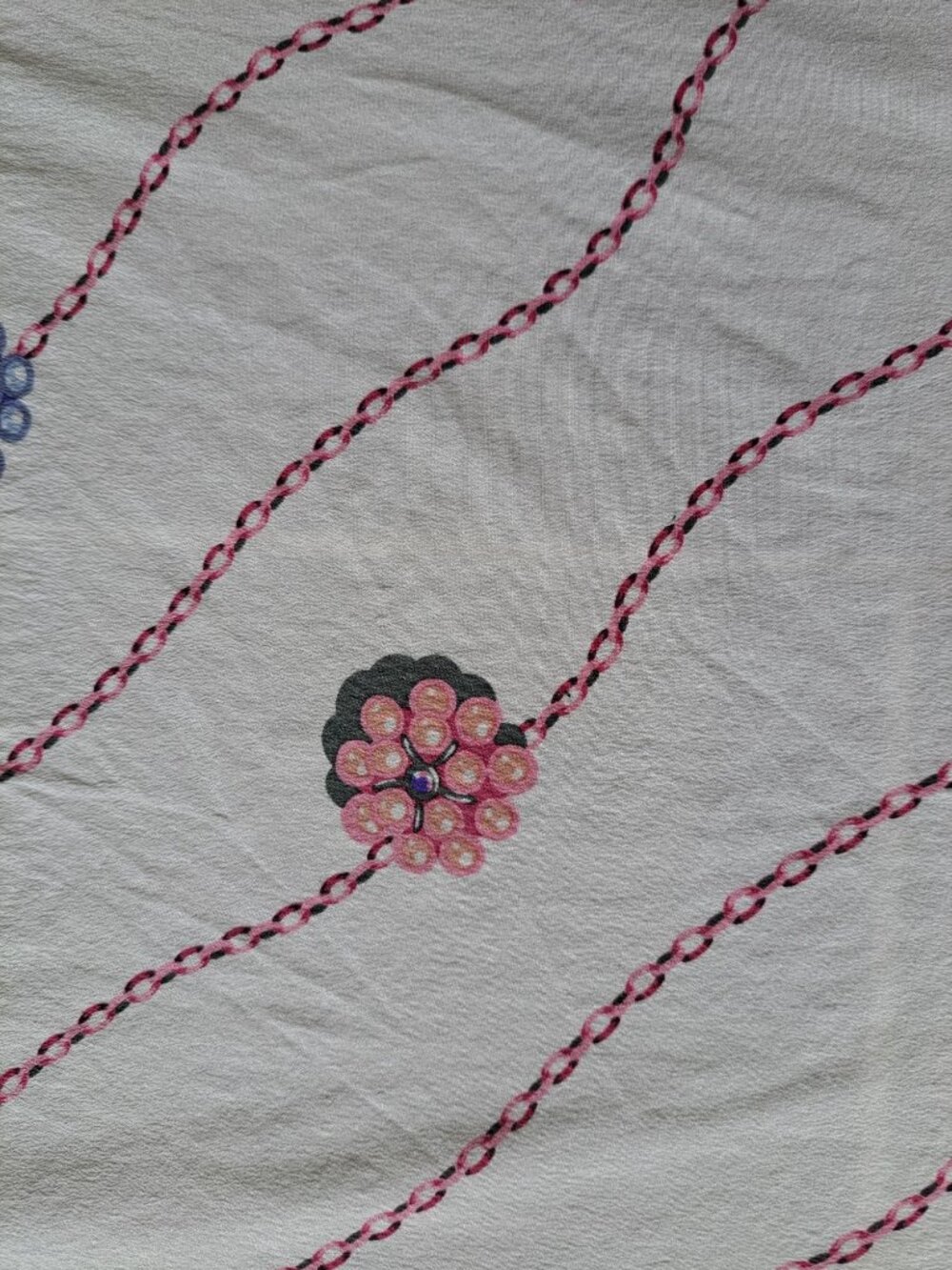 Christian Fischbacher 100% Silk Floral Scarf 33" Square Multicolor Womens - Picture 4 of 8